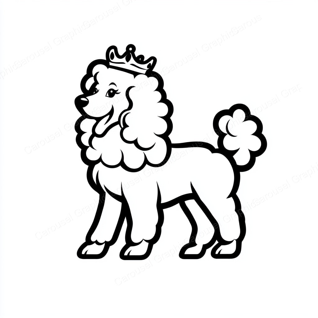 Poodle Vector Graphic preview