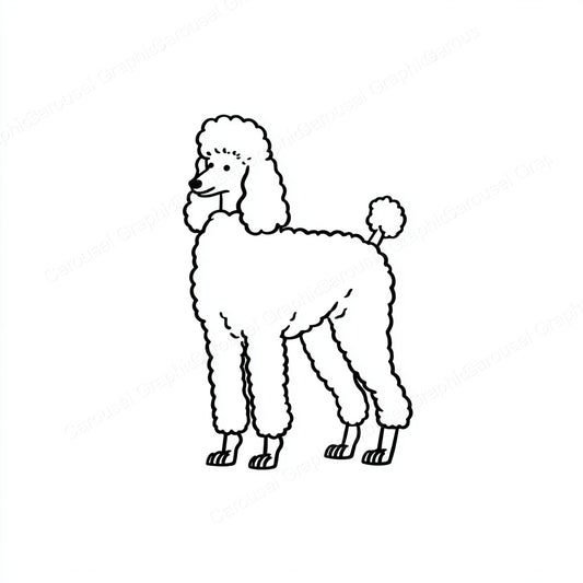 Poodle Vector Graphic preview