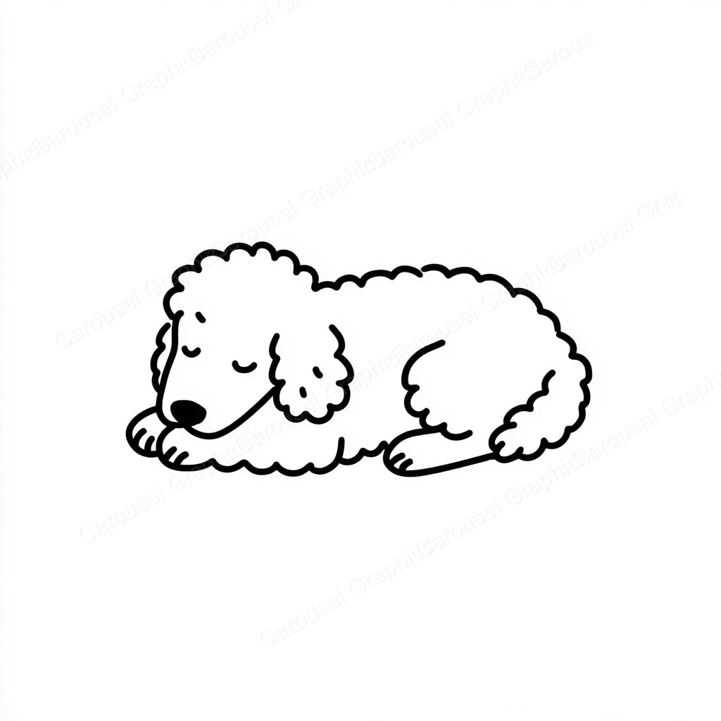 Poodle Vector Graphic preview