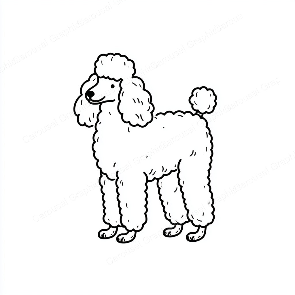 Poodle Vector Graphic preview