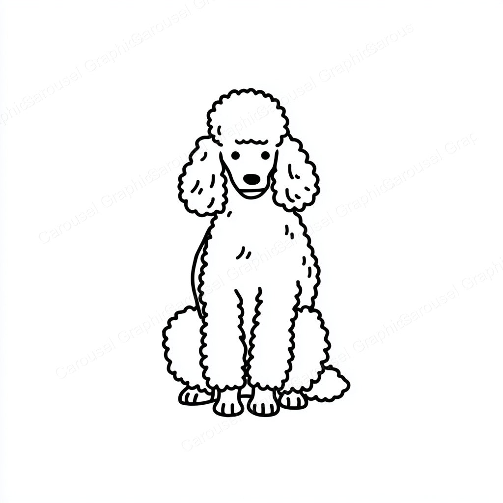 Poodle Vector Graphic preview
