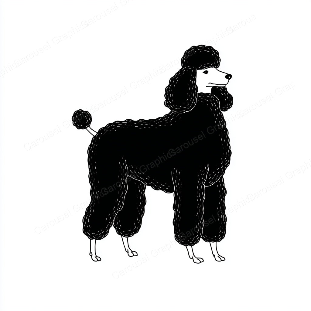 Poodle Vector Graphic preview