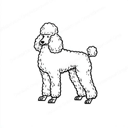 Poodle Vector Graphic preview