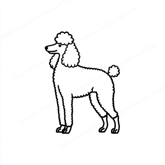 Poodle Vector Graphic preview