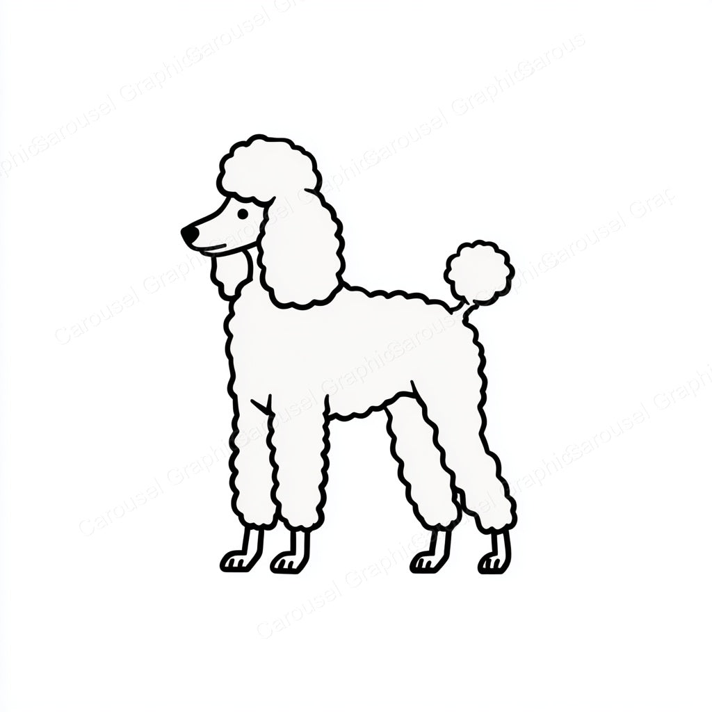Poodle Vector Graphic preview