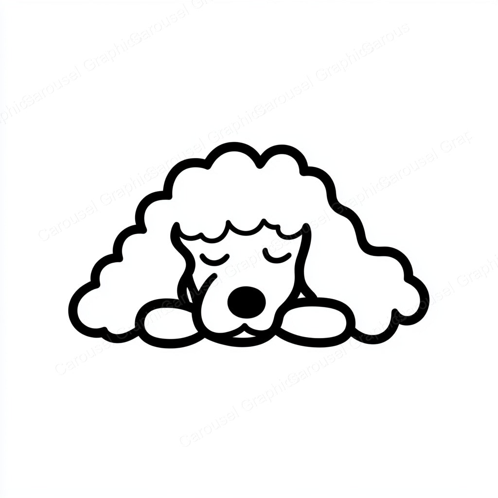 Poodle Vector Graphic preview