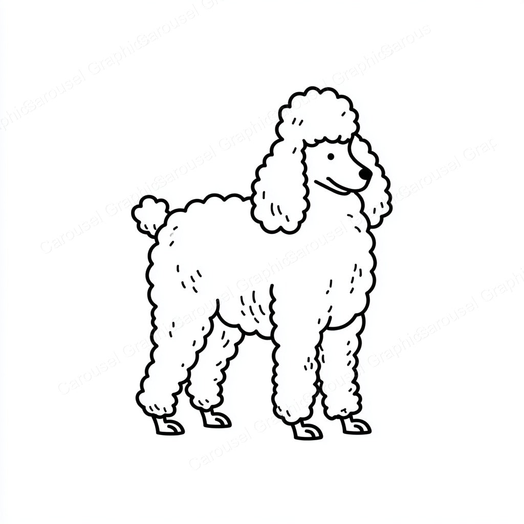 Poodle Vector Graphic preview