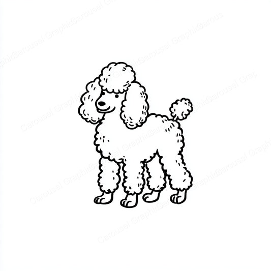 Poodle Vector Graphic preview
