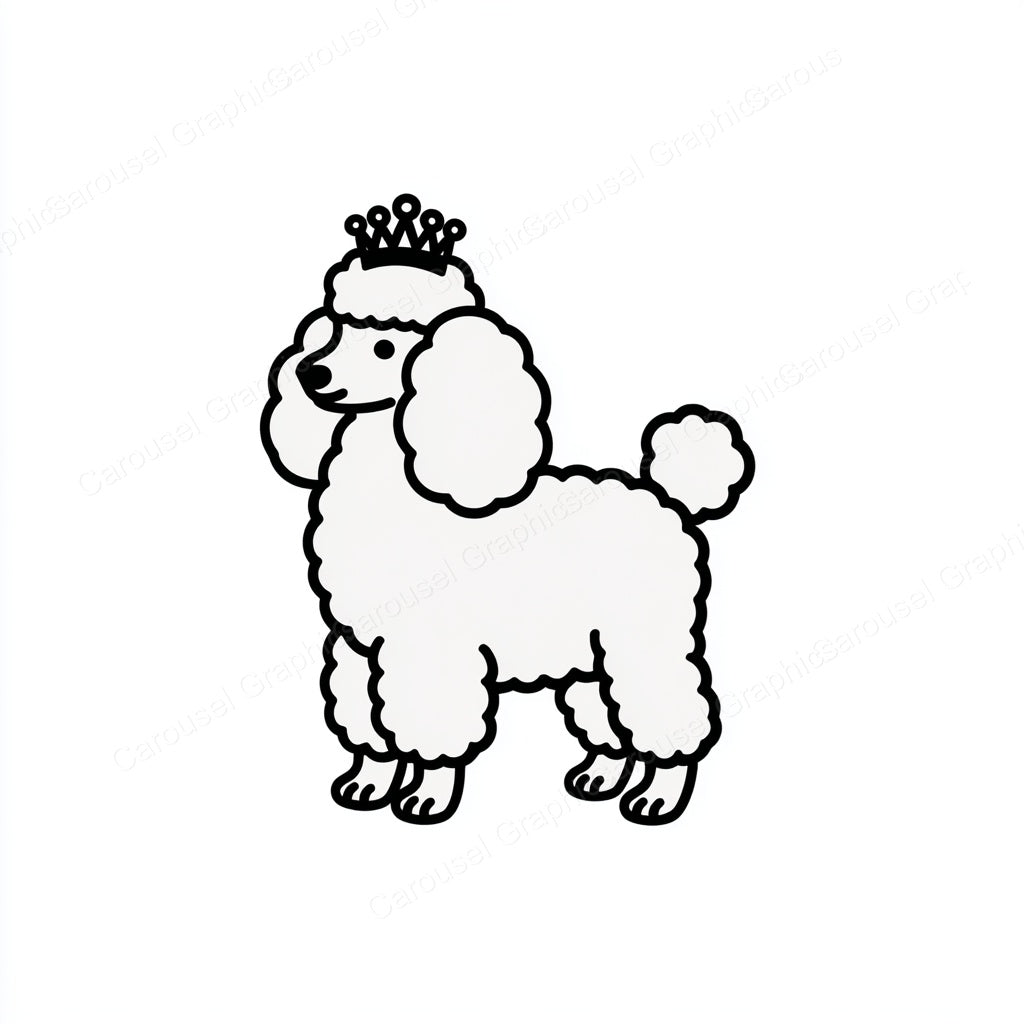 Poodle Vector Graphic preview
