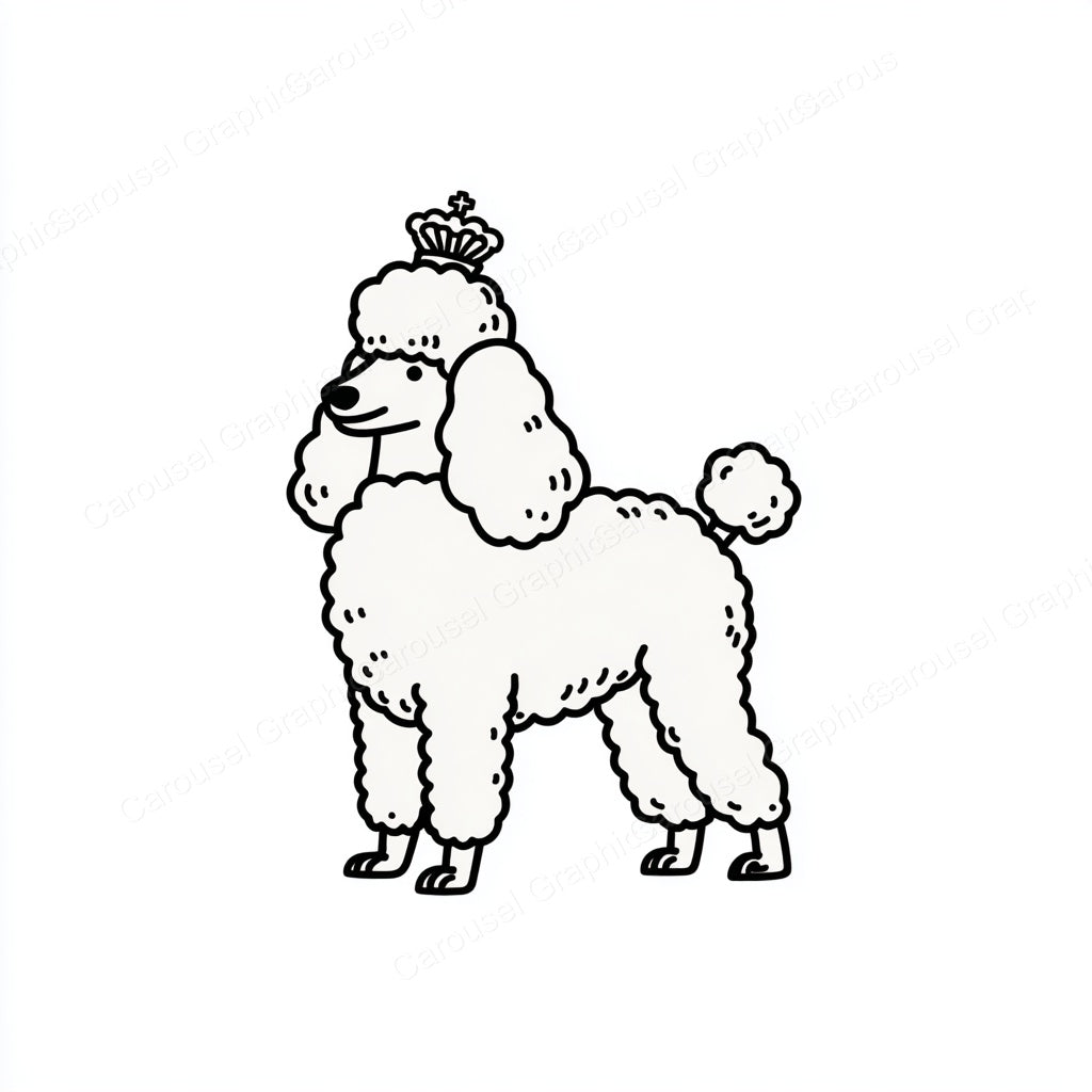 Poodle Vector Graphic preview