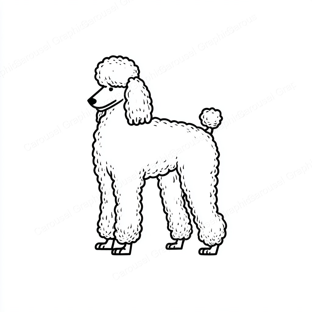 Poodle Vector Graphic preview