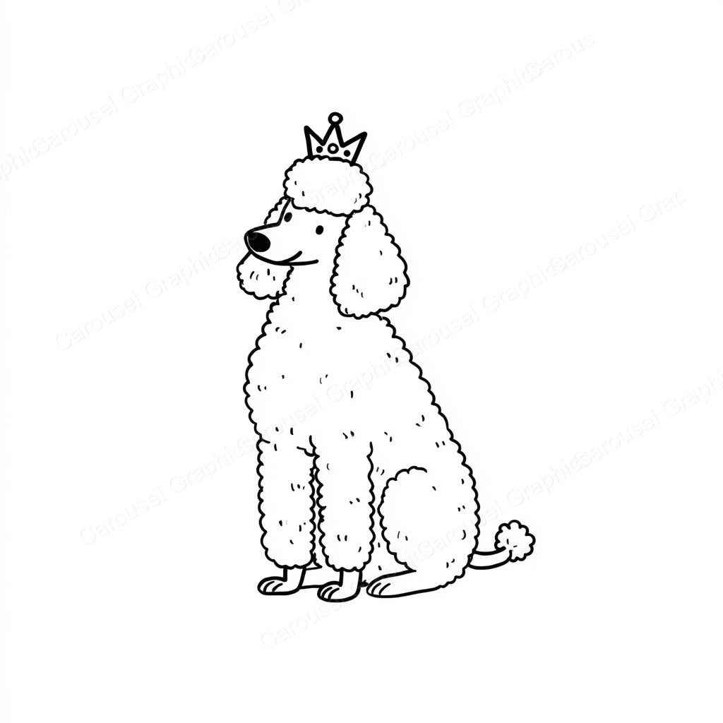 Poodle Vector Graphic preview