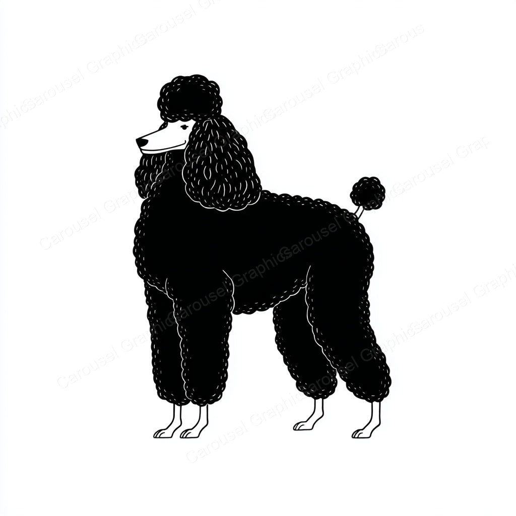 Poodle Vector Graphic preview