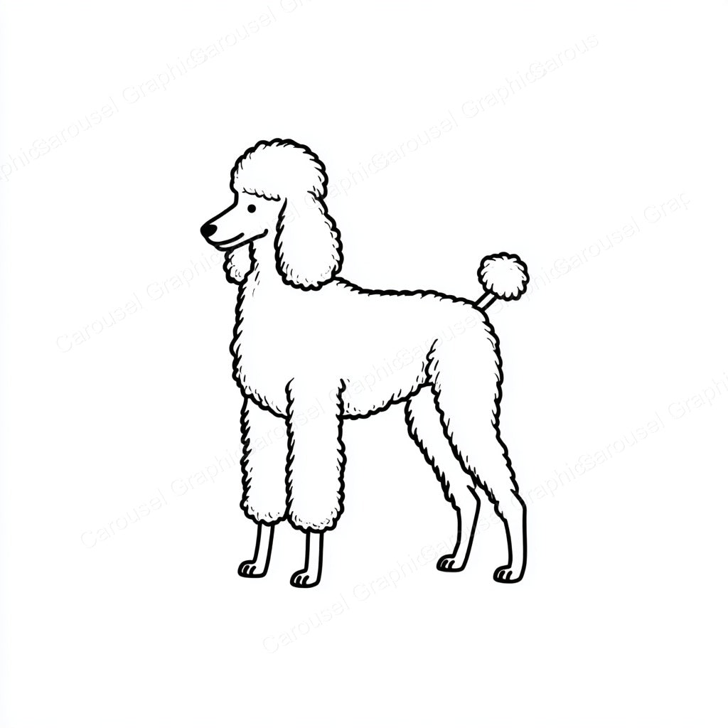 Poodle Vector Graphic preview