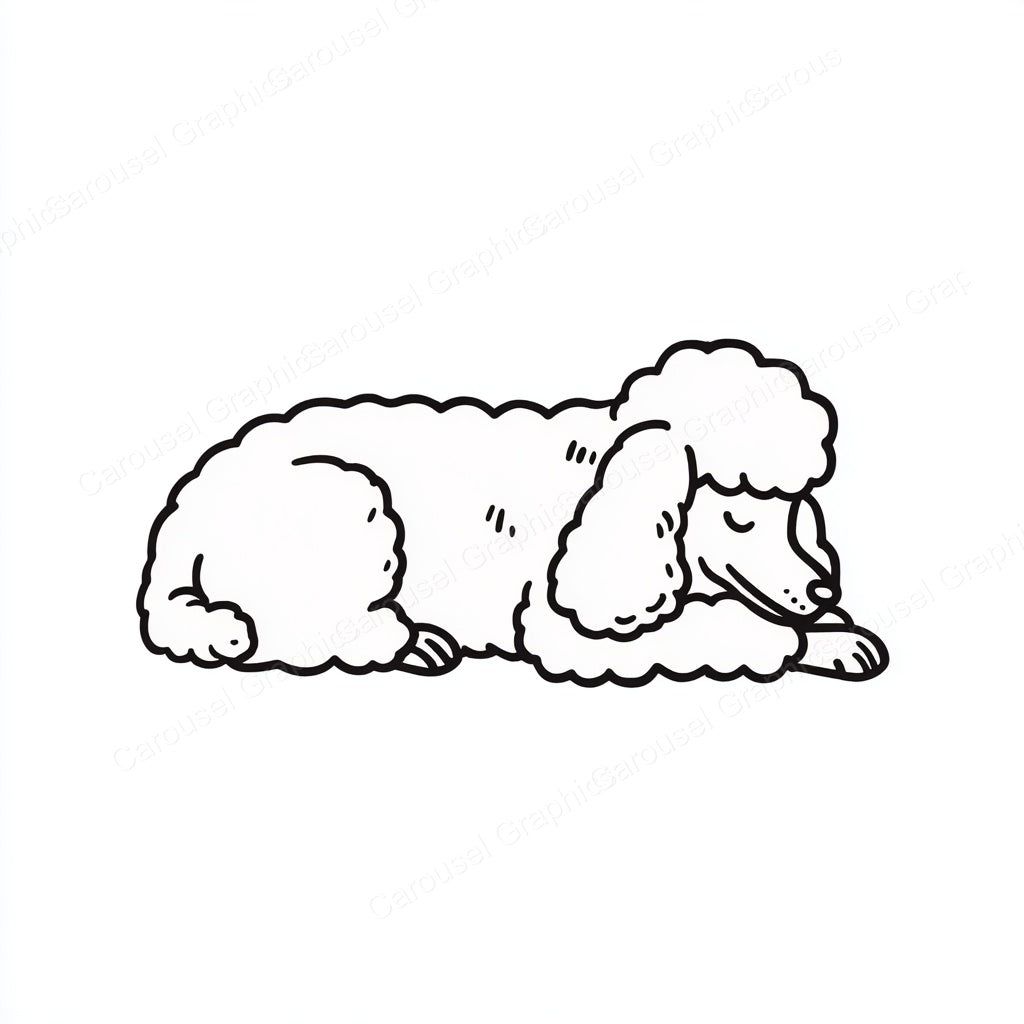 Poodle Vector Graphic preview