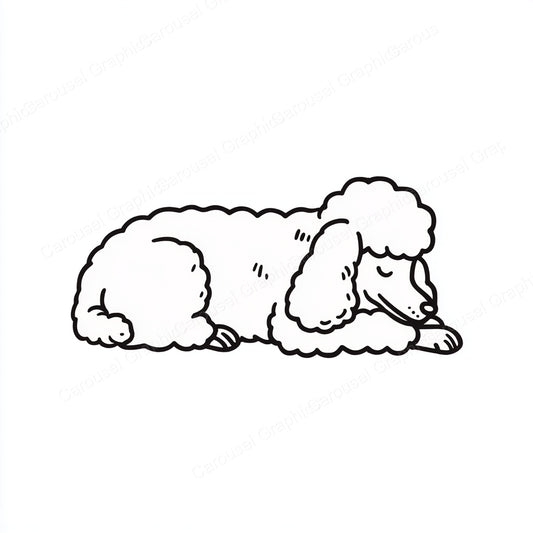 Poodle Vector Graphic preview