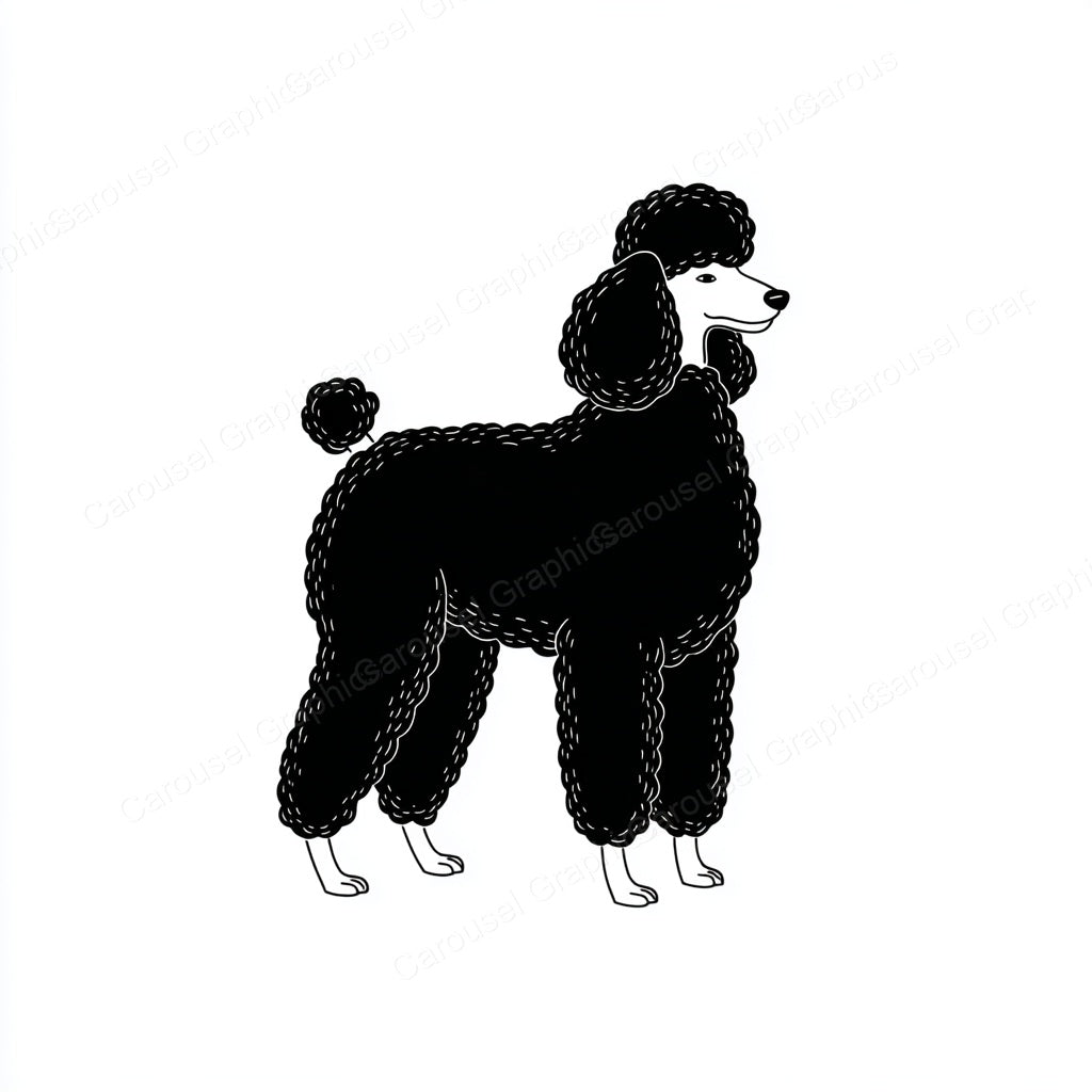 Poodle Vector Graphic preview