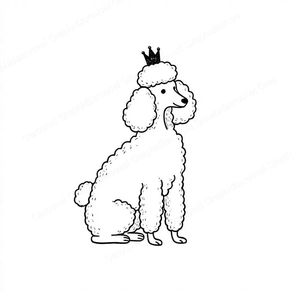 Poodle Vector Graphic preview