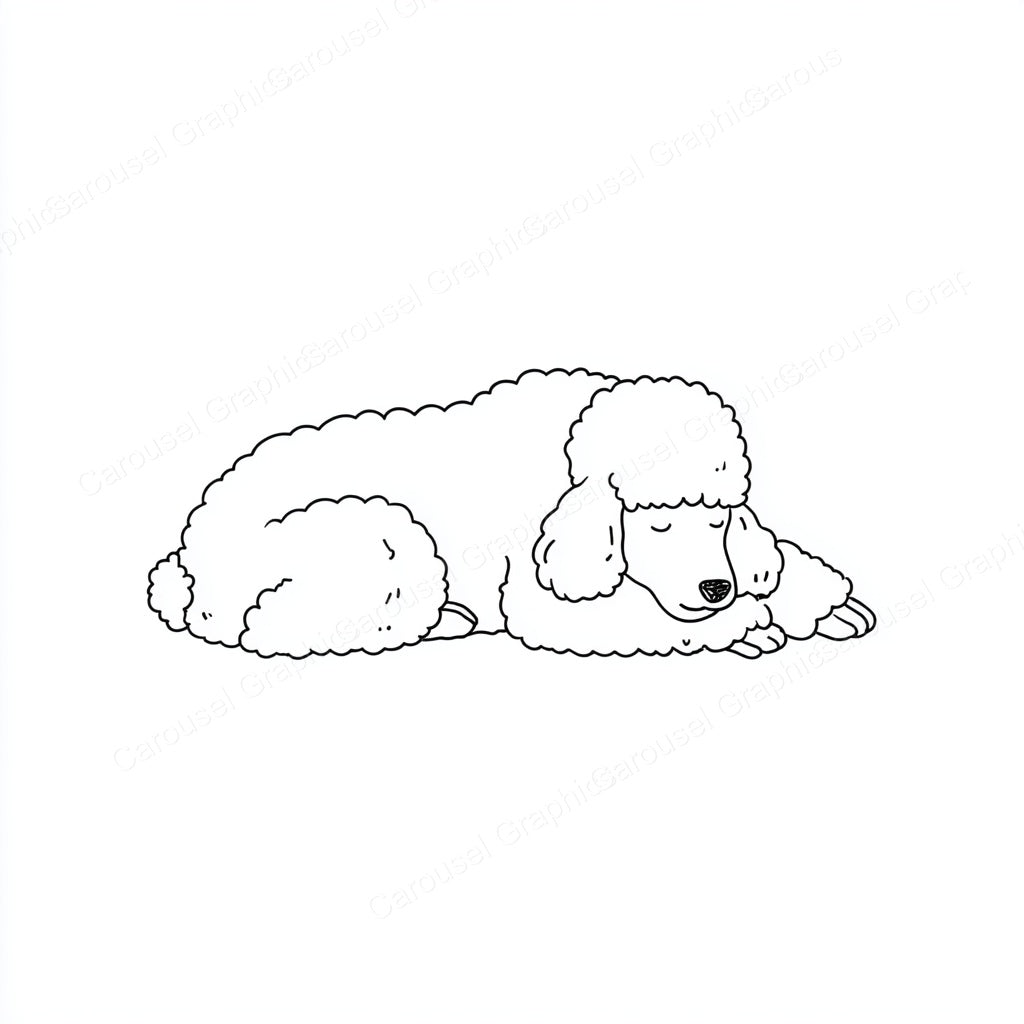 Poodle Vector Graphic preview