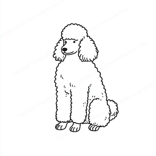 Poodle Vector Graphic preview