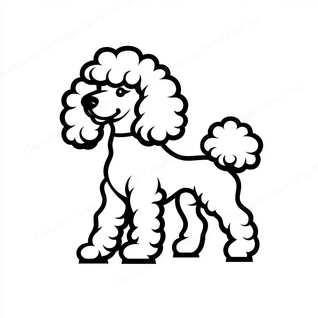 Poodle Vector Graphic preview