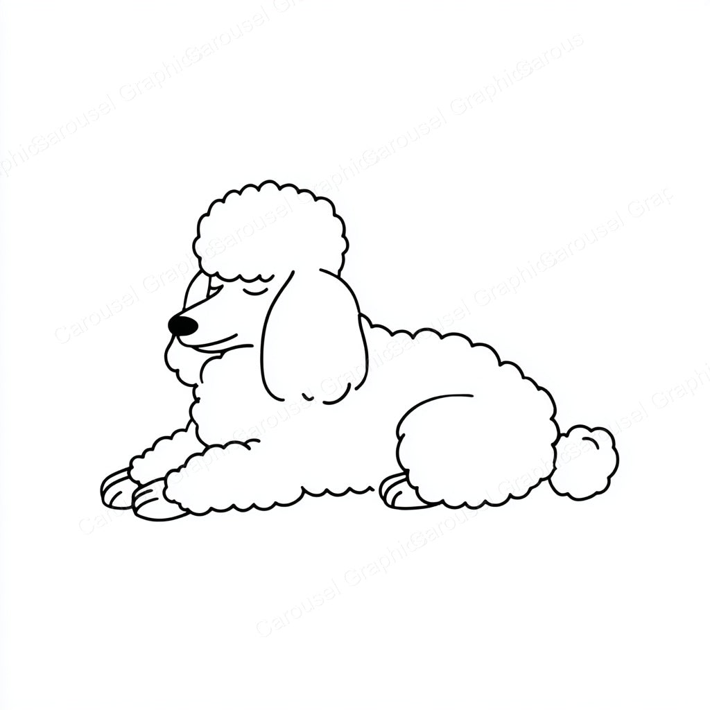 Poodle Vector Graphic preview