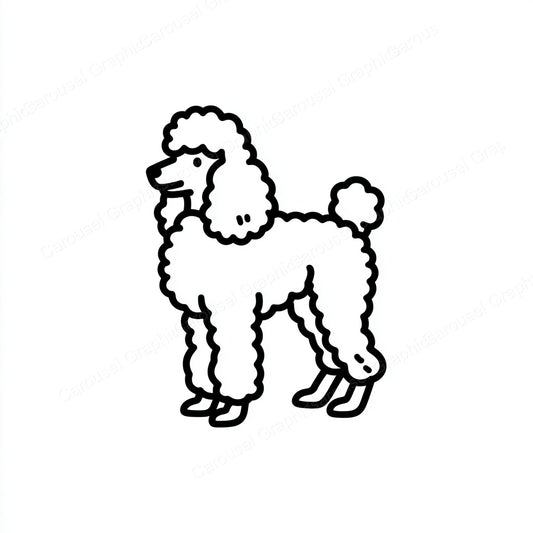 Poodle Vector Graphic preview