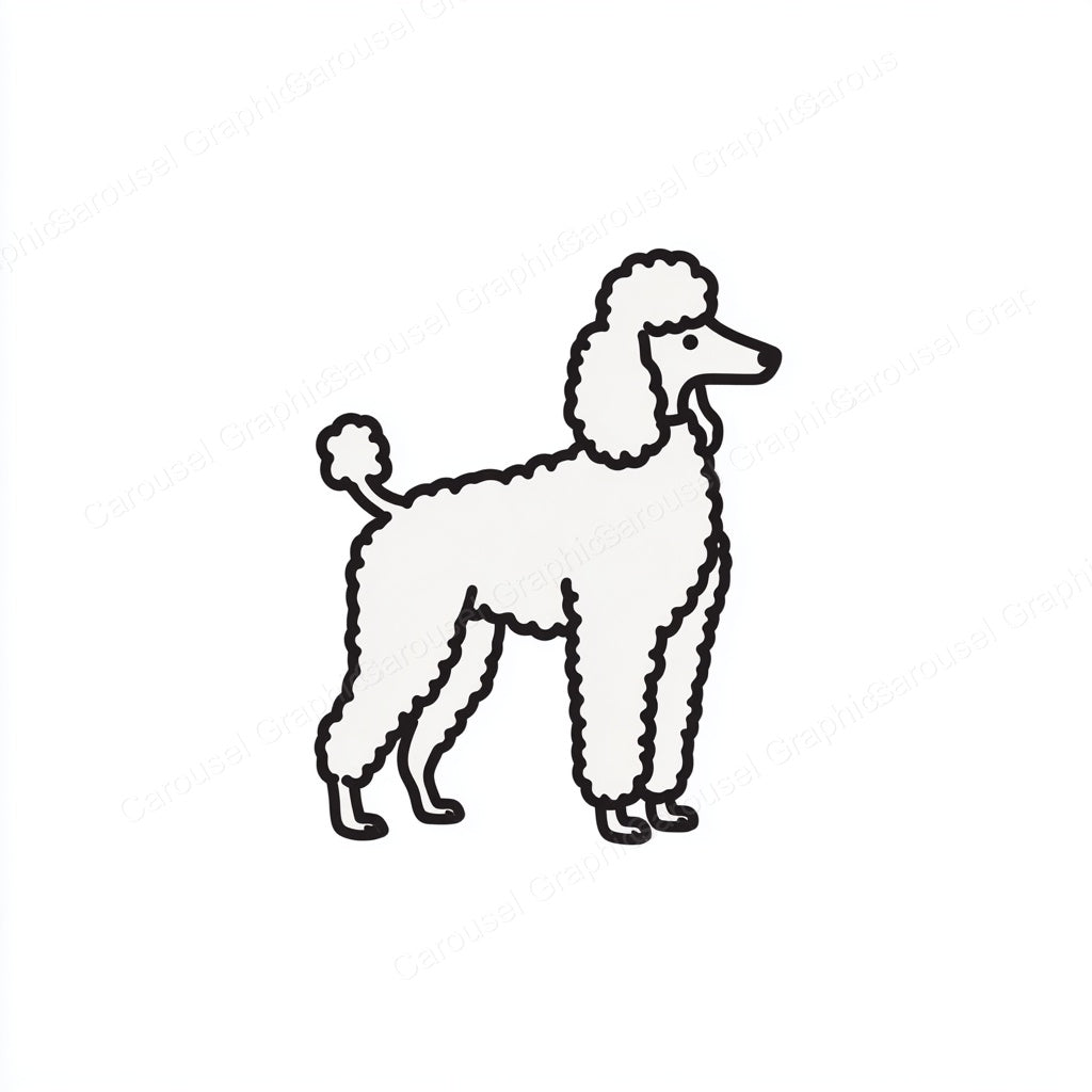Poodle Vector Graphic preview