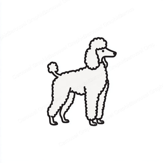 Poodle Vector Graphic preview