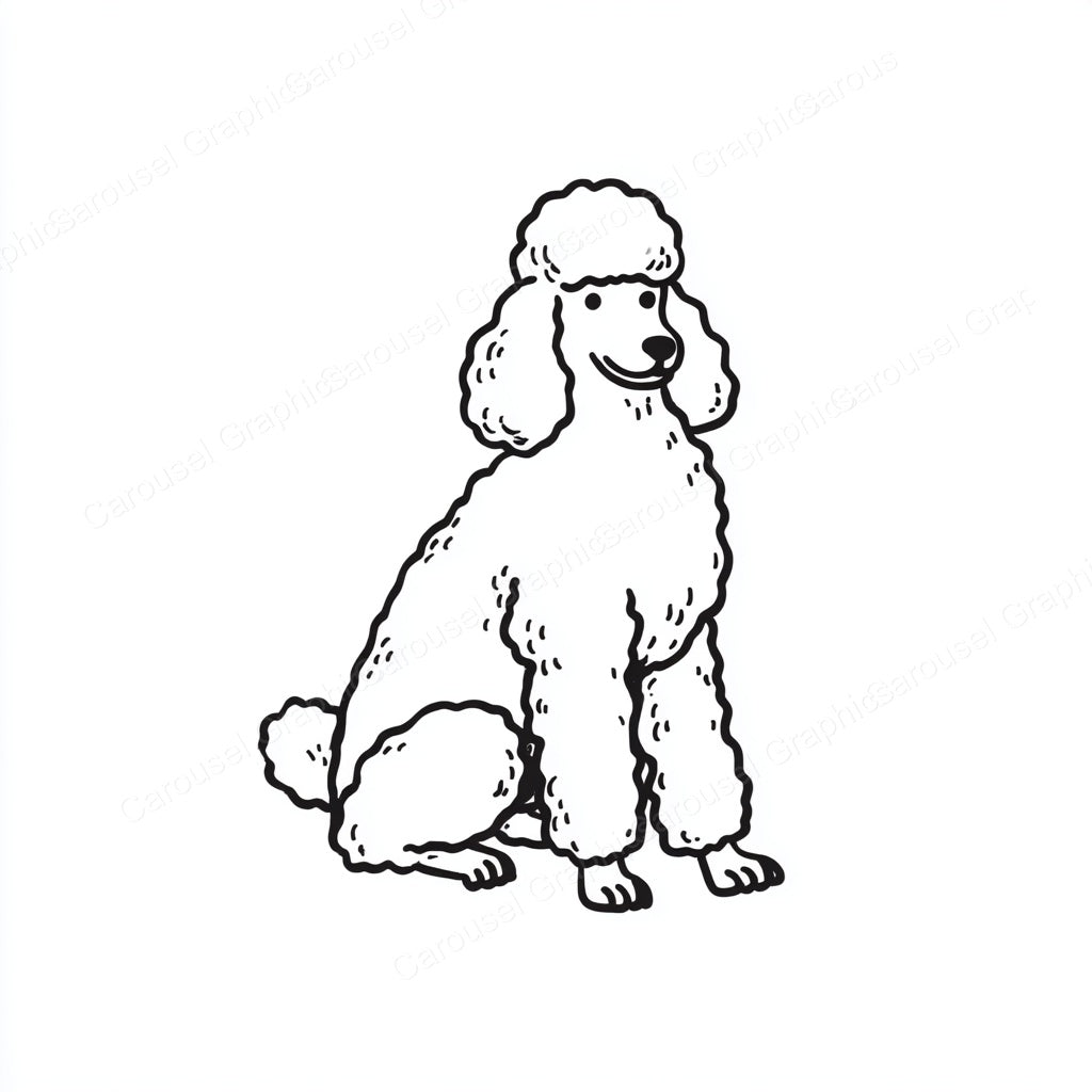 Poodle Vector Graphic preview