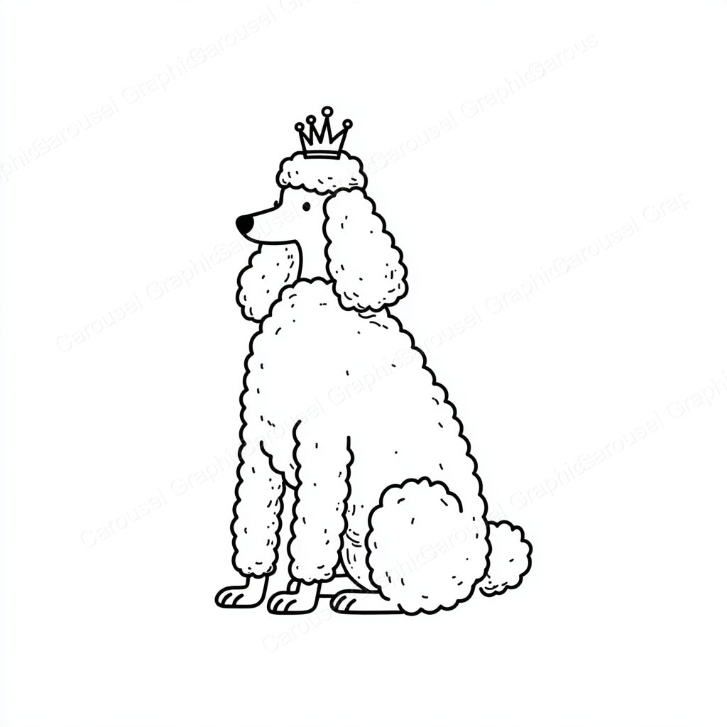 Poodle Vector Graphic preview