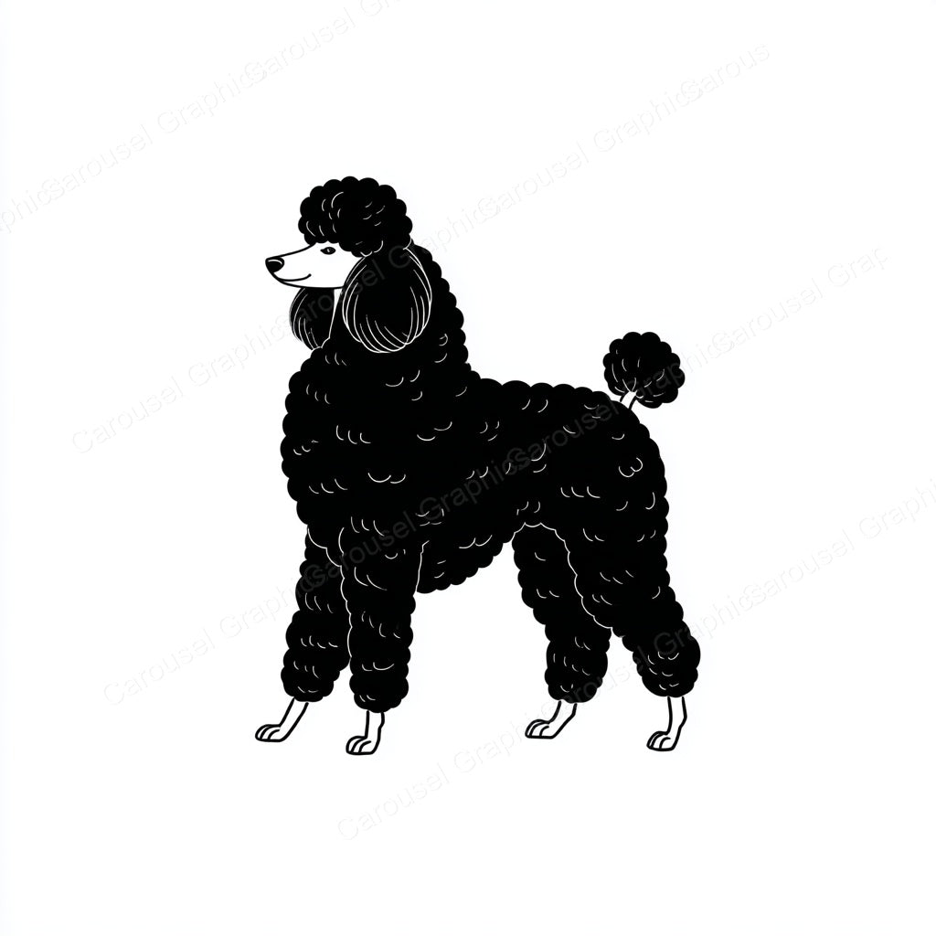 Poodle Vector Graphic preview