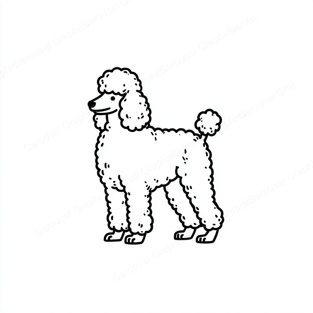 Poodle Vector Graphic preview