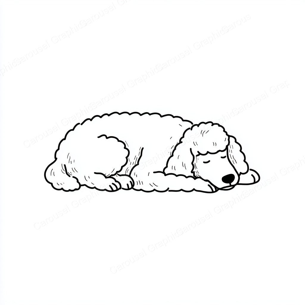 Poodle Vector Graphic preview