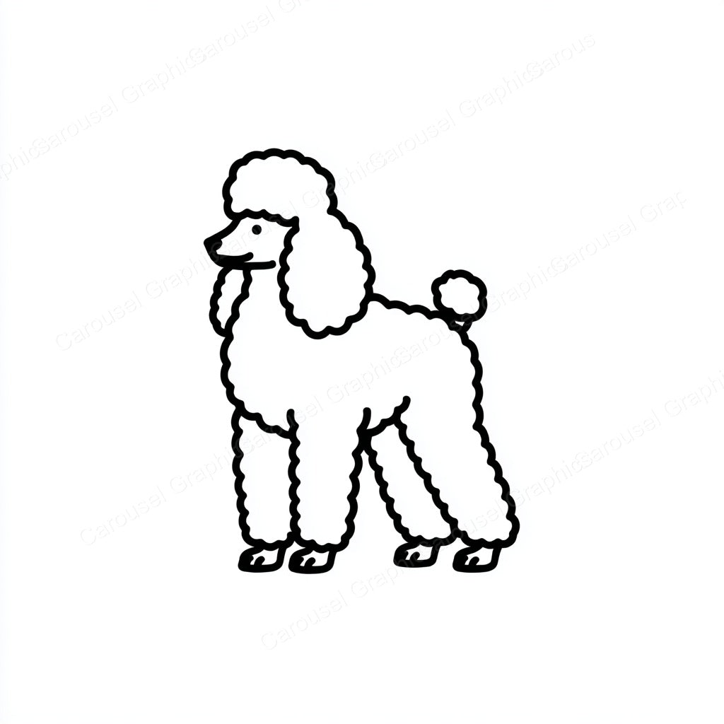 Poodle Vector Graphic preview