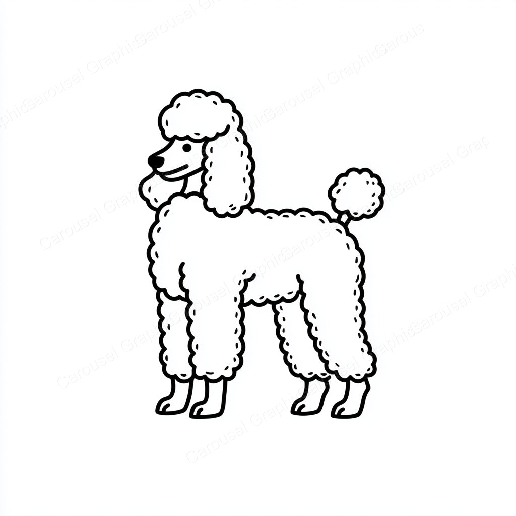 Poodle Vector Graphic preview