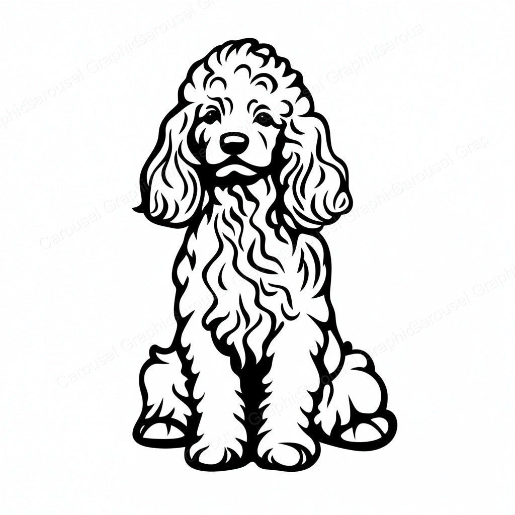 Poodle Vector Graphic preview