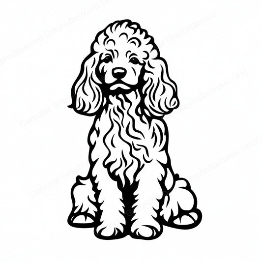 Poodle Vector Graphic preview
