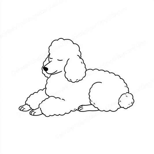 Poodle Vector Graphic preview