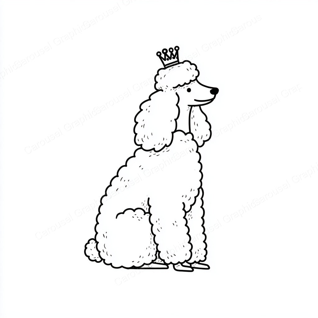 Poodle Vector Graphic preview