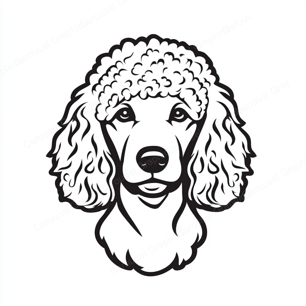 Poodle Vector Graphic preview