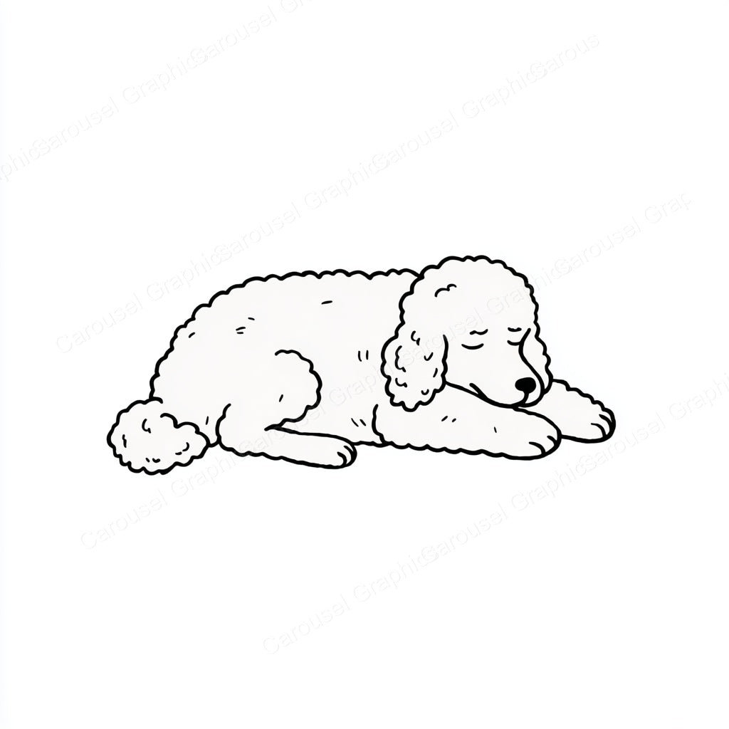 Poodle Vector Graphic preview