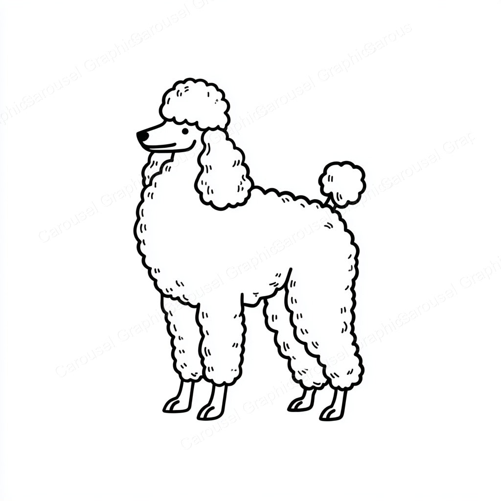 Poodle Vector Graphic preview