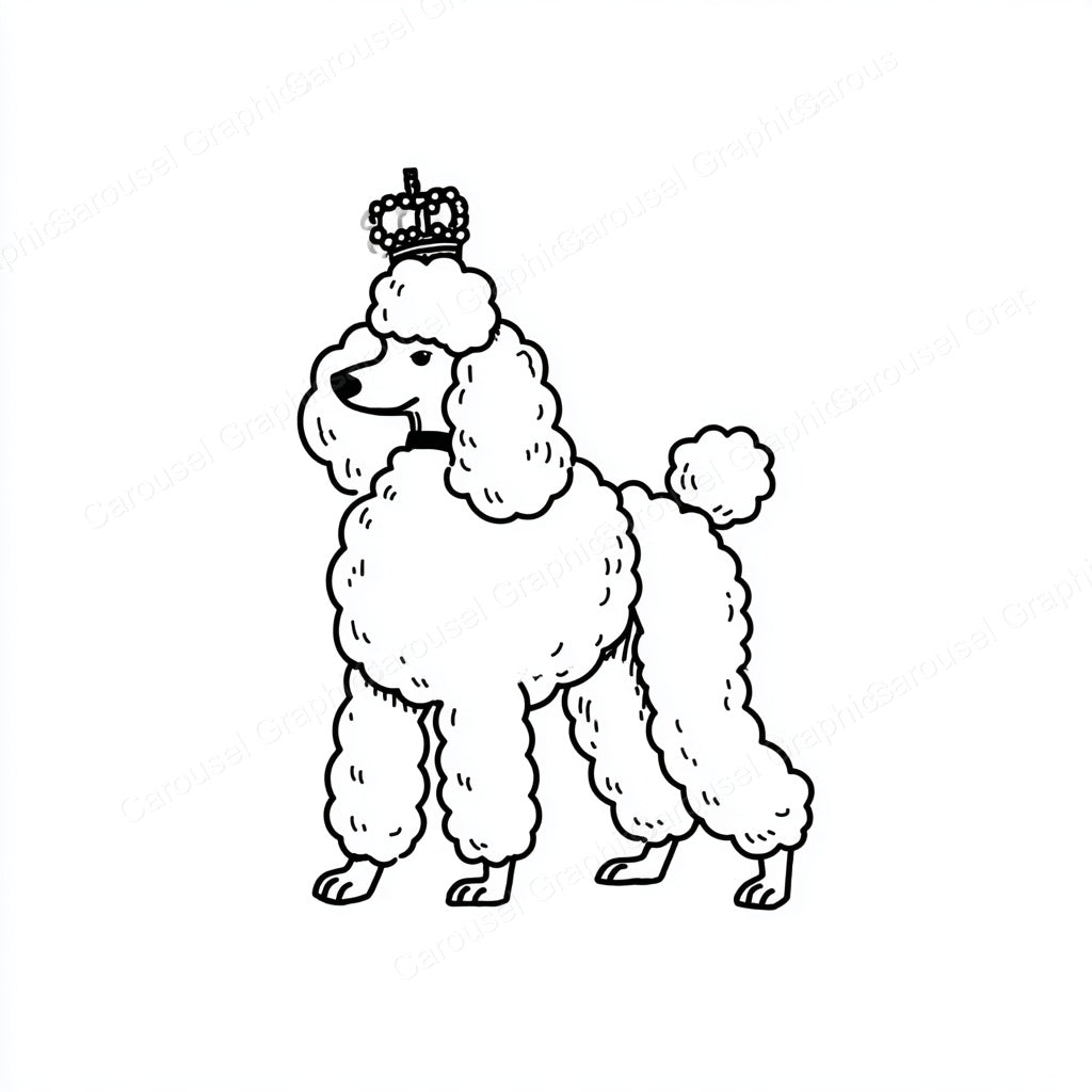 Poodle Vector Graphic preview