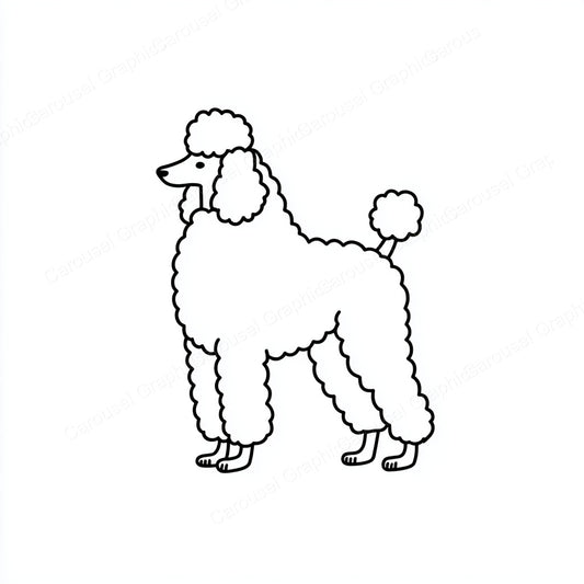 Poodle Vector Graphic preview