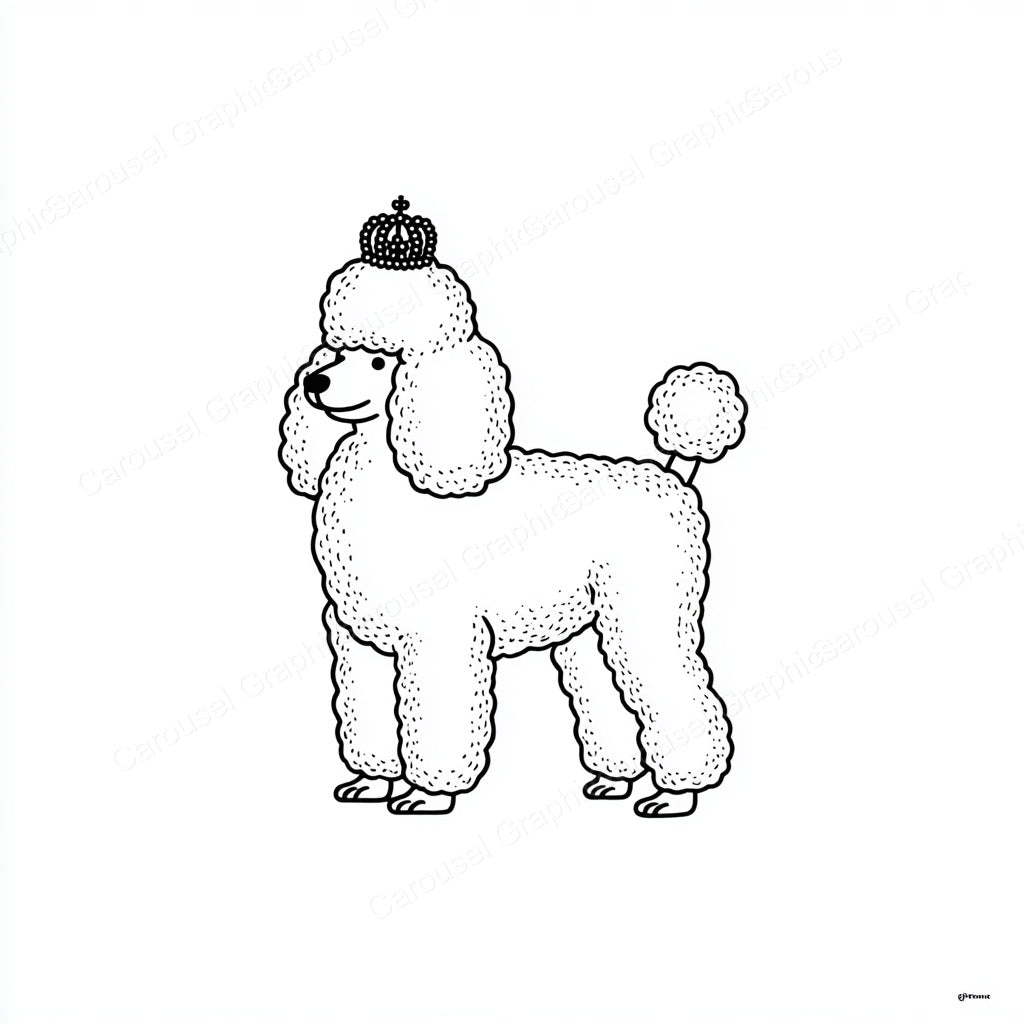 Poodle Vector Graphic preview