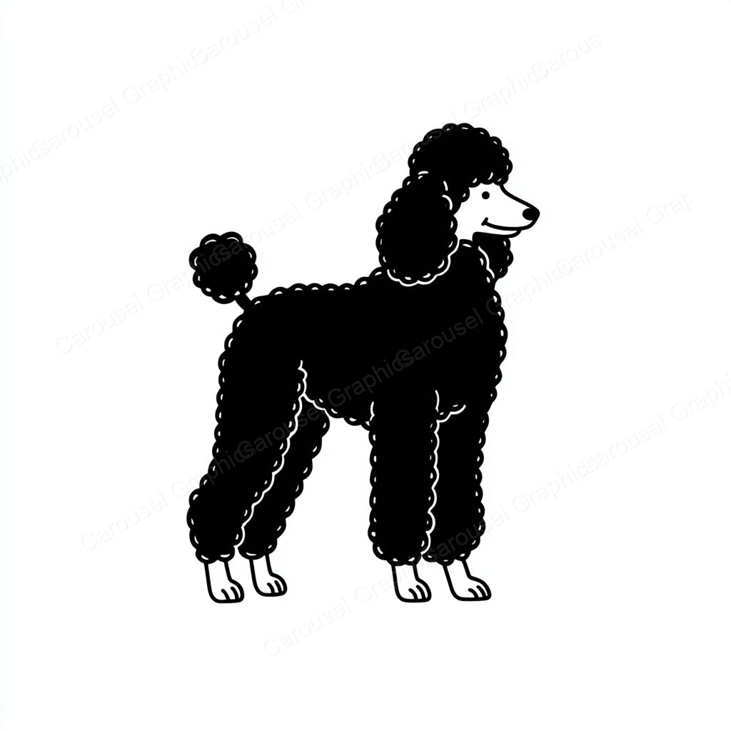 Poodle Vector Graphic preview