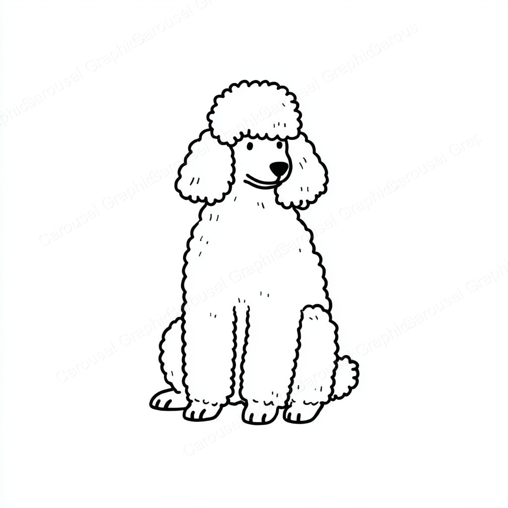 Poodle Vector Graphic preview