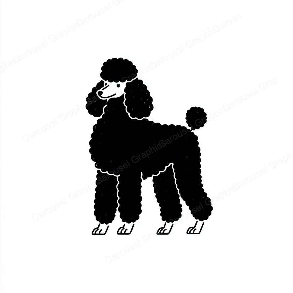 Poodle Vector Graphic preview