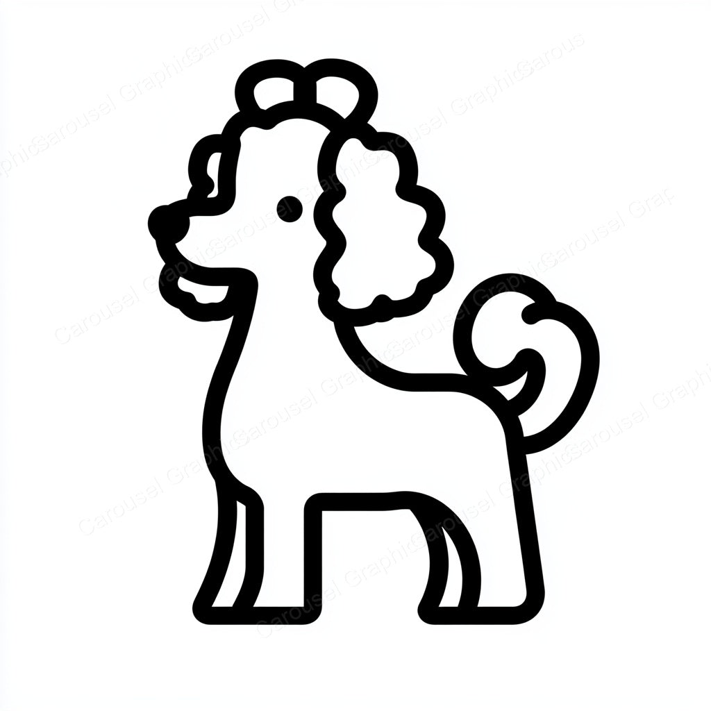 Poodle Vector Graphic preview